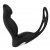 Черный вибромассажер простаты P-PLEASER W ERECTION ENHANCE - Dream Toys - в Миассе купить с доставкой