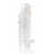 Закрытая прозрачная рельефная насадка Crystal sleeve - 13 см. - Erowoman-Eroman - в Миассе купить с доставкой