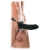 Чёрный полый страпон 7  Silicone Hollow Strap-On - 18 см. - Pipedream - купить с доставкой в Миассе
