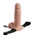 Телесный перезаряжаемый вибрострапон 7  Hollow Rechargeable Strap-on with Balls - 20,3 см. - Pipedream - купить с доставкой в Миассе