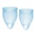 Набор голубых менструальных чаш Feel confident Menstrual Cup - Satisfyer - купить с доставкой в Миассе