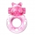 Розовое эрекционное виброкольцо на пенис Pink Bear - Baile - в Миассе купить с доставкой