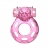 Розовое эрекционное кольцо с вибрацией Pink Bear - Baile - в Миассе купить с доставкой