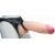 Телесный реалистичный фаллоимитатор на черных трусиках Real Big Strap-On - 34,5 см. - LOVETOY (А-Полимер) - купить с доставкой в Миассе