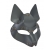 Серая маска Wolf с клепками - Sitabella - купить с доставкой в Миассе