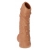 Телесная насадка с пупырышками и открытой головкой Nude Sleeve M - 12 см. - KOKOS - в Миассе купить с доставкой