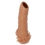 Телесная насадка с усиками и открытой головкой Nude Sleeve M - 12 см. - KOKOS - в Миассе купить с доставкой