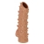 Телесная насадка с шипами и открытой головкой Nude Sleeve L - 14 см. - KOKOS - в Миассе купить с доставкой