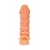Телесная закрытая насадка с пупырышками Cock Sleeve Size M - 15,6 см. - KOKOS - в Миассе купить с доставкой