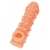 Телесная закрытая насадка с пупырышками Cock Sleeve Size L - 17,6 см. - KOKOS - в Миассе купить с доставкой