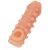 Телесная закрытая насадка с шариками Cock Sleeve Size S - 13,8 см. - KOKOS - в Миассе купить с доставкой