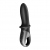 Черный анальный вибратор Hot Passion с функцией нагрева - Satisfyer - в Миассе купить с доставкой