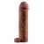 Коричневая насадка с кольцом Perfect 2 Extension with Ball Strap - 19 см. - Pipedream - в Миассе купить с доставкой