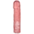 Розовая фаллическая насадка Vac-U-Lock 8  Crystal Jellies Dong - 20,3 см. - Doc Johnson - купить с доставкой в Миассе