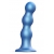 Голубая насадка Strap-On-Me Dildo Plug Balls size L - Strap-on-me - купить с доставкой в Миассе