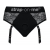 Черные трусики для насадок Diva Lingerie Harness - size S - Strap-on-me - купить с доставкой в Миассе