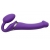 Фиолетовый безремневой вибрострапон Vibrating Bendable Strap-On - size L - Strap-on-me - купить с доставкой в Миассе