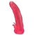 Розовая насадка для страпона с клиторальными лепестками - 18,5 см. - LOVETOY (А-Полимер) - купить с доставкой в Миассе