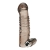 Дымчатая насадка на пенис с вибрацией  Vibrating Penis Enhancing Sleeve Extension - 13,3 см. - BlueLine - в Миассе купить с доставкой