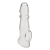Прозрачная насадка для пениса Girthy Penis Enhancing Sleeve Extension - 17,1 см. - BlueLine - в Миассе купить с доставкой