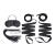Эротический набор 4PC Bondage Bed Strap   Flogger Kit - Lux Fetish - купить с доставкой в Миассе