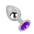 Большой плаг из стали с фиолетовым кристаллом Violet Dream - 9,5 см. - Erotic Fantasy - купить с доставкой в Миассе