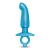 Голубая анальная пробка для массажа простаты Hither Silicone Prostate Plug - 14,3 см. - b-Vibe - в Миассе купить с доставкой