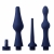 Набор из 3 универсальных насадок для анального душа Universal 3 Piece Silicone Enema Attachment Set - XR Brands - купить с доставкой в Миассе