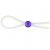 Прозрачное лассо с фиолетовой бусиной SILICONE COCK RING WITH BEAD LAVENDER - NMC - в Миассе купить с доставкой