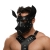 Черная кожаная маска «Собака» - Crazy Handmade - купить с доставкой в Миассе