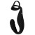 Черное эрекционное кольцо со стимуляцией промежности и анальной пробкой Cock Ring with RC Prostate Plug - Orion - в Миассе купить с доставкой