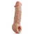Телесная насадка-удлинитель Intrepid 9.25 Inch Realistic Penis Extender Sleeve - 23,5 см. - Blush Novelties - в Миассе купить с доставкой