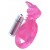 Розовая вибронасадка со стимулятор клитора   Язычок - Toyfa Basic - в Миассе купить с доставкой