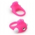 Розовое эрекционное кольцо с щеточкой LIT-UP SILICONE STIMU RING 5 - Dream Toys - в Миассе купить с доставкой