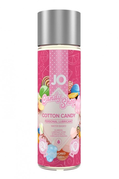 Смазка на водной основе Candy Shop Cotton Candy с ароматом сладкой ваты - 60 мл. - System JO - купить с доставкой в Миассе