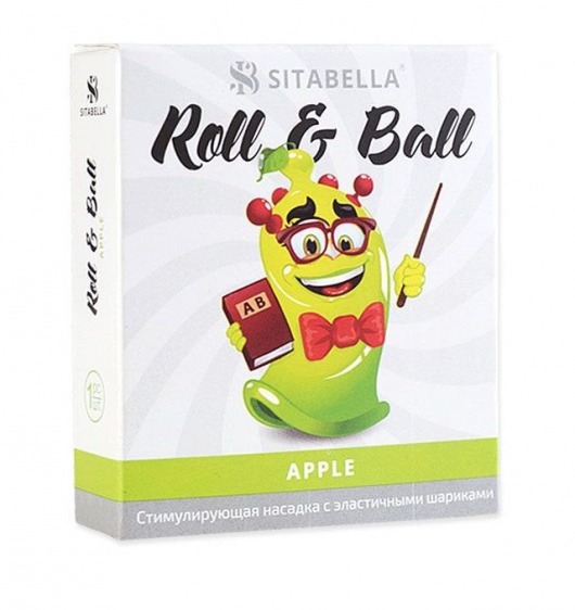 Стимулирующий презерватив-насадка Roll   Ball Apple - Sitabella - купить с доставкой в Миассе