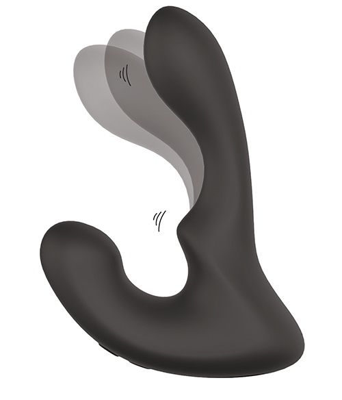 Чёрный массажер простаты с 2 моторами BOOTY ROCKER - Dream Toys - в Миассе купить с доставкой