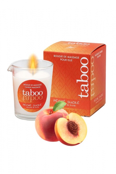 Массажное аромамасло с афродизиаками для женщин RUF Taboo Peche sucre - 60 гр. - RUF - купить с доставкой в Миассе