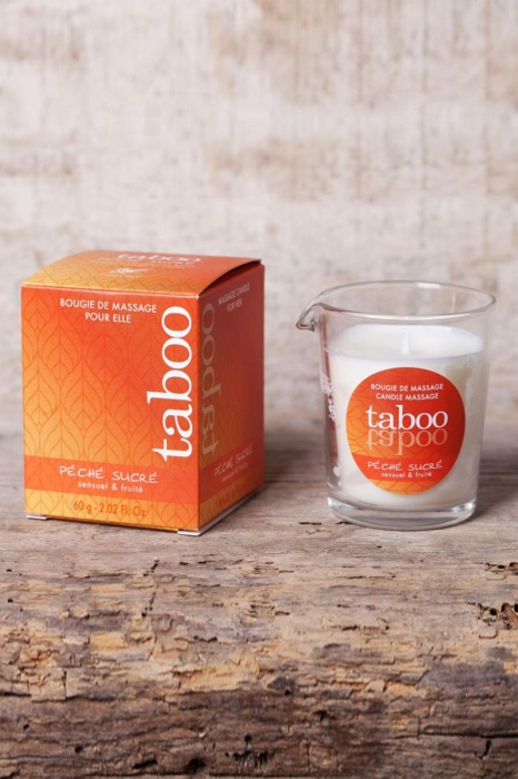 Массажное аромамасло с афродизиаками для женщин RUF Taboo Peche sucre - 60 гр. - RUF - купить с доставкой в Миассе