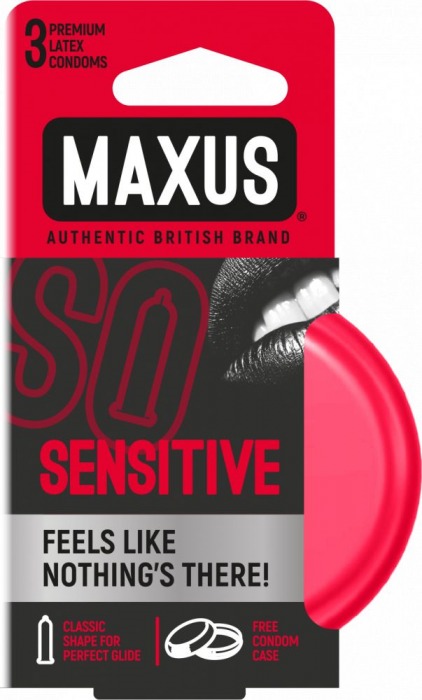 Ультратонкие презервативы в железном кейсе MAXUS Sensitive - 3 шт. - Maxus - купить с доставкой в Миассе