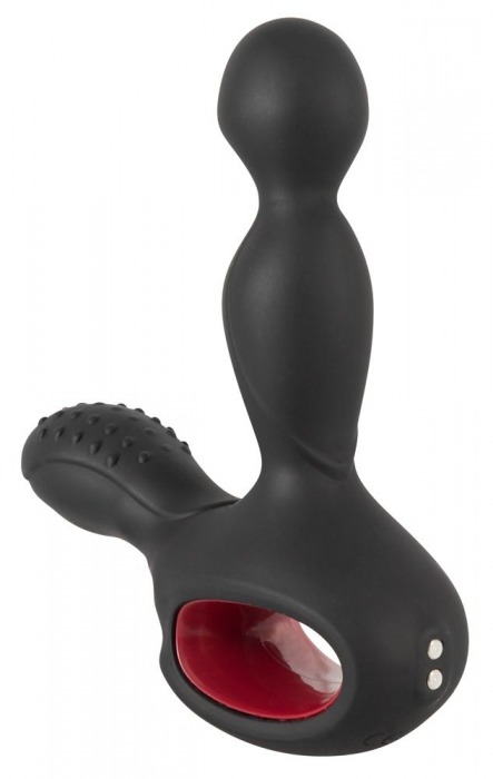 Черный вибромассажер простаты с нагревом и ротацией Prostate Plug - 14,5 см. - Orion - в Миассе купить с доставкой