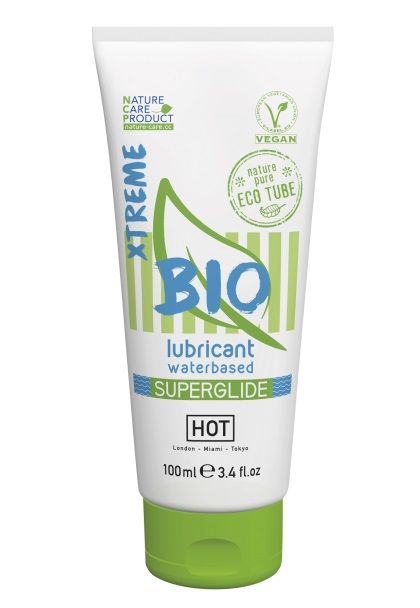 Интимный увлажняющий гель BIO SuperGlide Xtreme - 100 мл. - HOT - купить с доставкой в Миассе