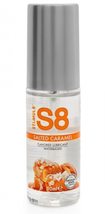Лубрикант S8 Flavored Lube со вкусом солёной карамели - 50 мл. - Stimul8 - купить с доставкой в Миассе