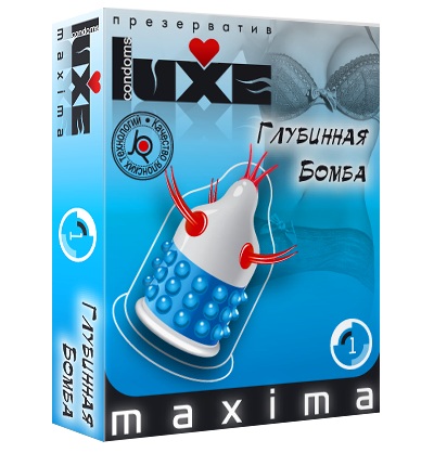 Презерватив LUXE Maxima  Глубинная бомба  - 1 шт. - Luxe - купить с доставкой в Миассе
