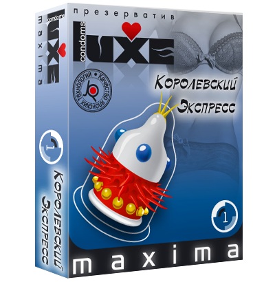 Презерватив LUXE Maxima  Королевский экспресс  - 1 шт. - Luxe - купить с доставкой в Миассе