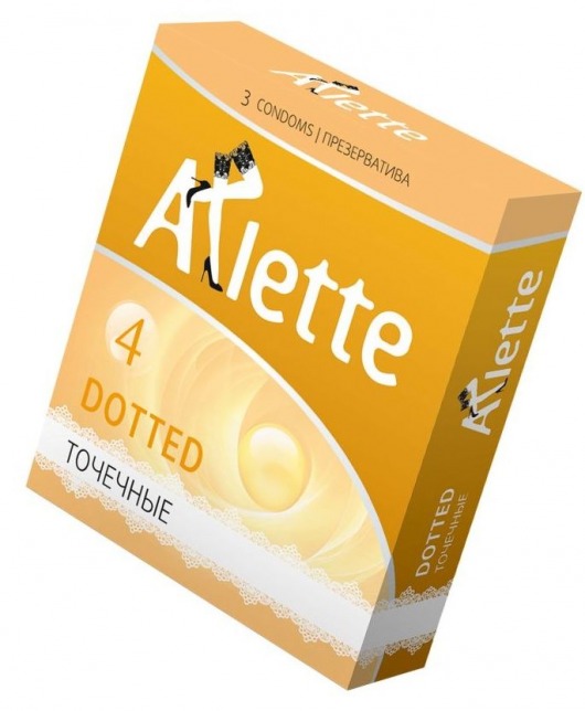 Презервативы Arlette Dotted с точечной текстурой - 3 шт. - Arlette - купить с доставкой в Миассе