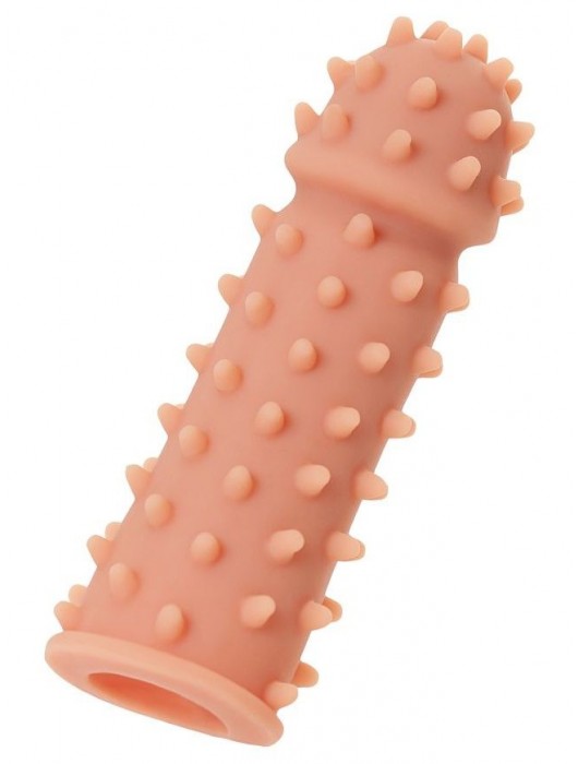 Телесная реалистичная насадка KOKOS Extreme Sleeve 03 с дополнительной стимуляцией - 12,7 см. - KOKOS - в Миассе купить с доставкой