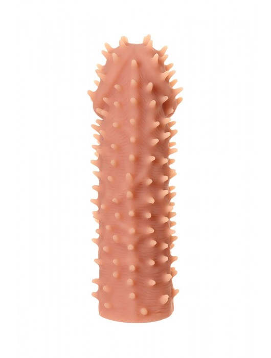 Телесная реалистичная насадка KOKOS Extreme Sleeve 07 с дополнительной стимуляцией - 12,7 см. - KOKOS - в Миассе купить с доставкой