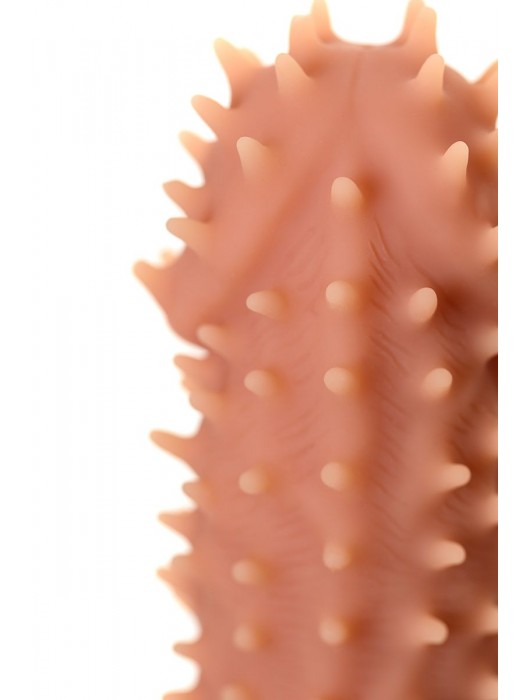 Телесная реалистичная насадка KOKOS Extreme Sleeve 07 с дополнительной стимуляцией - 12,7 см. - KOKOS - в Миассе купить с доставкой