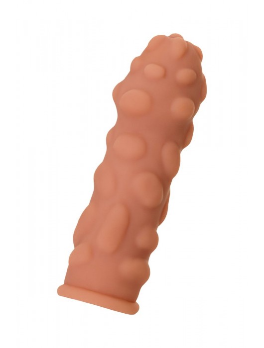 Телесная реалистичная насадка KOKOS Extreme Sleeve 11 с дополнительной стимуляцией - 12,7 см. - KOKOS - в Миассе купить с доставкой